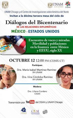 Mesa “Encuentro de voces y miradas. Movilidades y poblaciones en la frontera entre México y EEUU, siglo XX