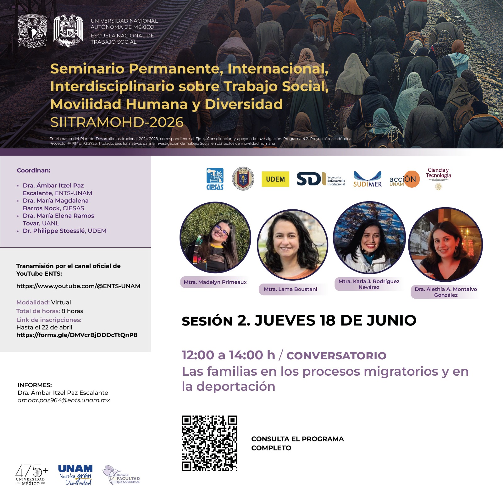 Conversatorio: Las familias en los procesos migratorios y en la deportación