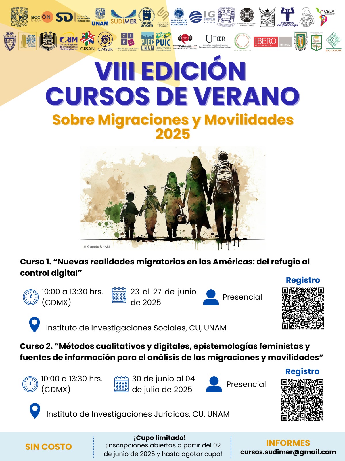 VIII Edición de los Cursos de Verano sobre Migraciones y Movilidades del SUDIMER
