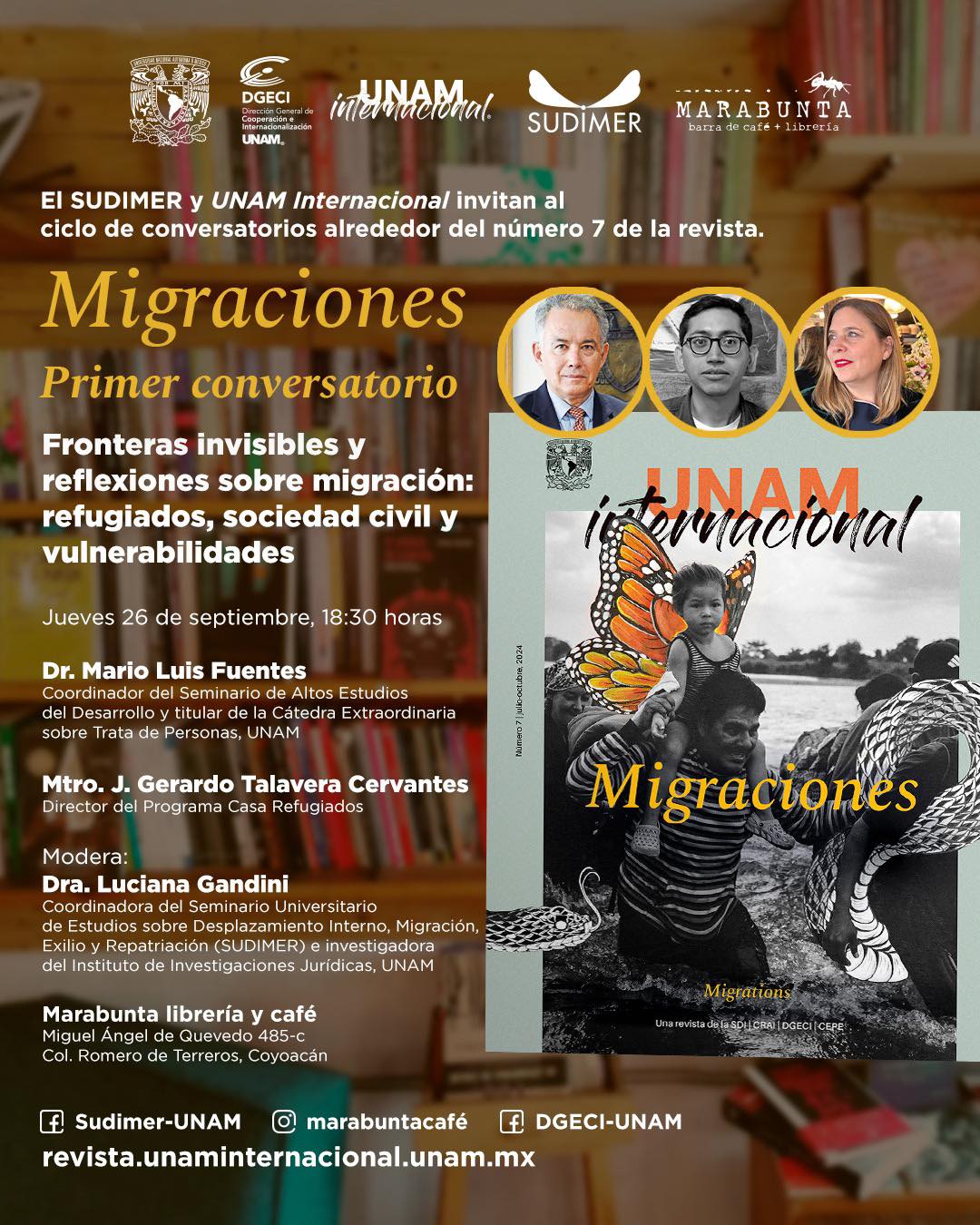 Primer conversatorio “Fronteras invisibles y reflexiones sobre migración: refugiados, sociedad civil y vulnerabilidades”