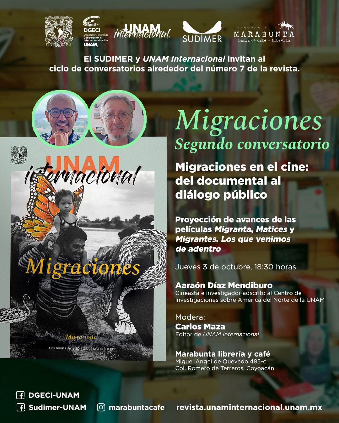 Segundo conversatorio “Migraciones en el cine: del documental al diálogo público”