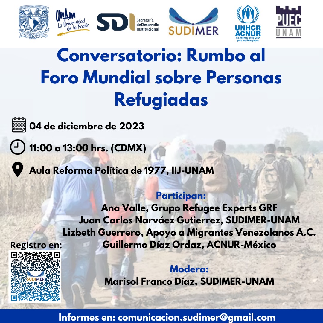 Conversatorio: Rumbo al Foro Mundial sobre Personas Refugiadas