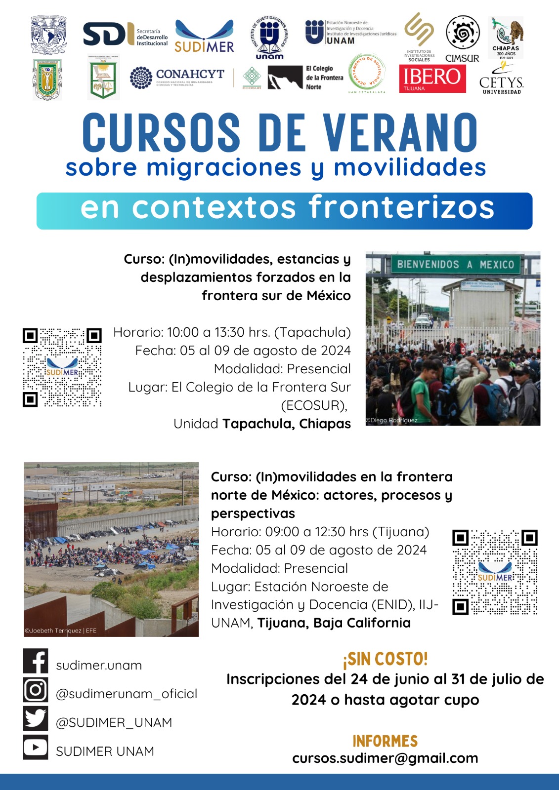 Cursos de verano sobre migraciones y movilidades en contextos fronterizos 