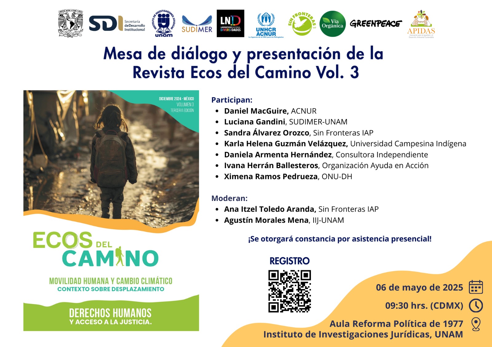 Mesa de diálogo y presentación de la Revista Ecos del Camino Vol. 3