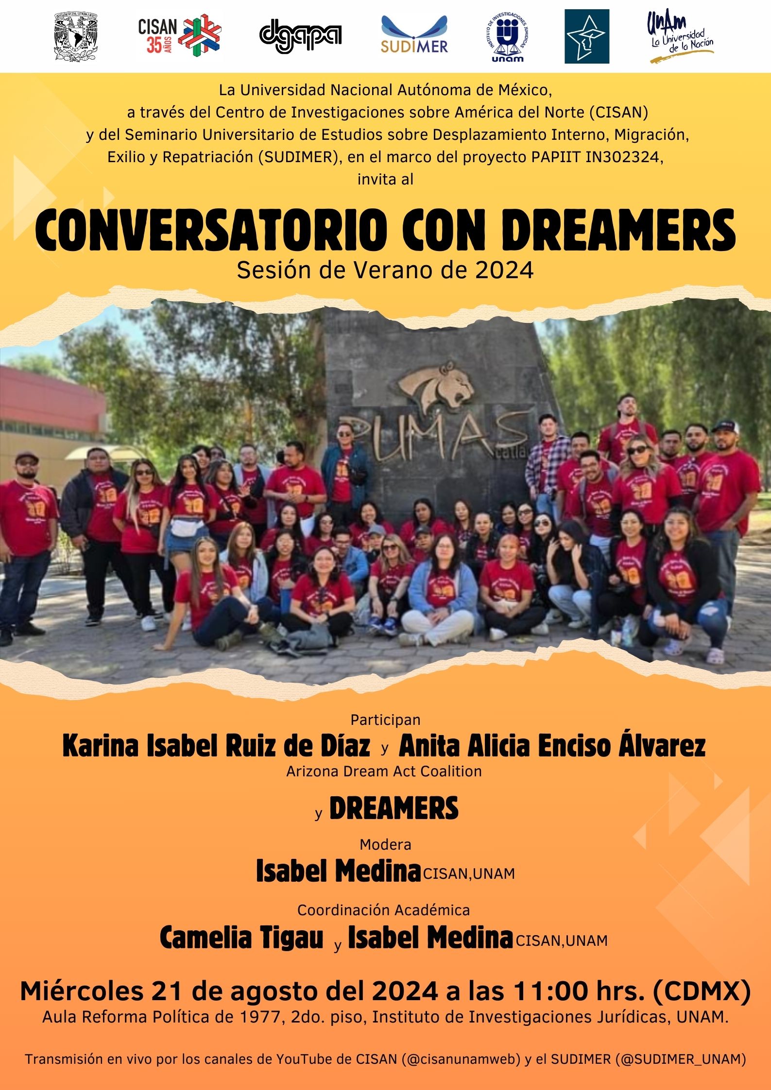 Segundo Conversatorio con Dreamers