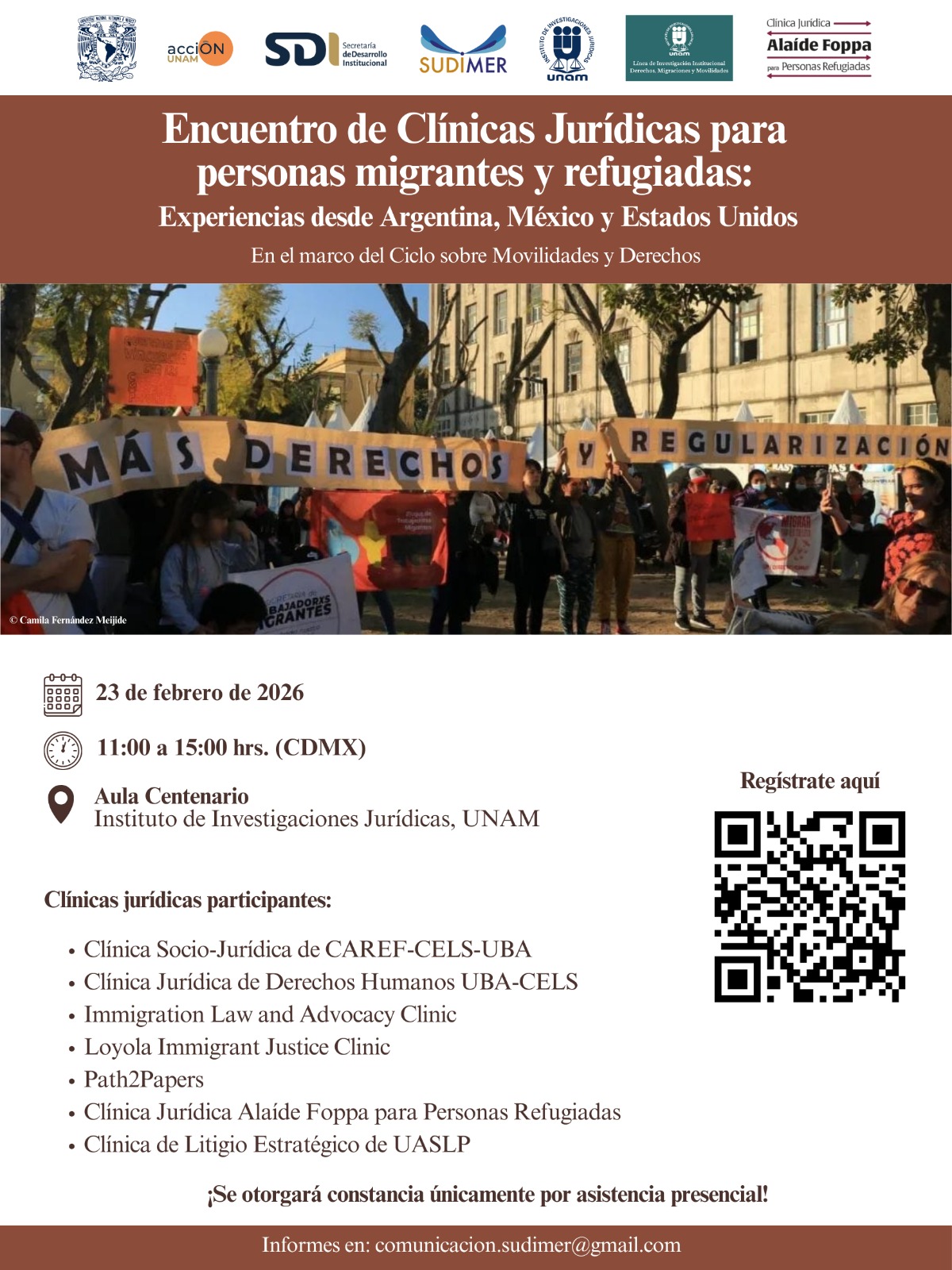 Encuentro de Clínicas Jurídicas para personas migrantes y refugiadas: Experiencias desde Argentina, México y Estados Unidos